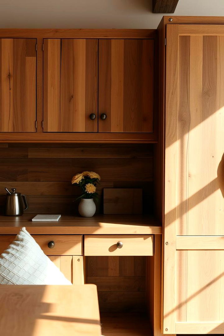 Reclaimed Timber Cabinets - 22 Natural Bathroom Ideas