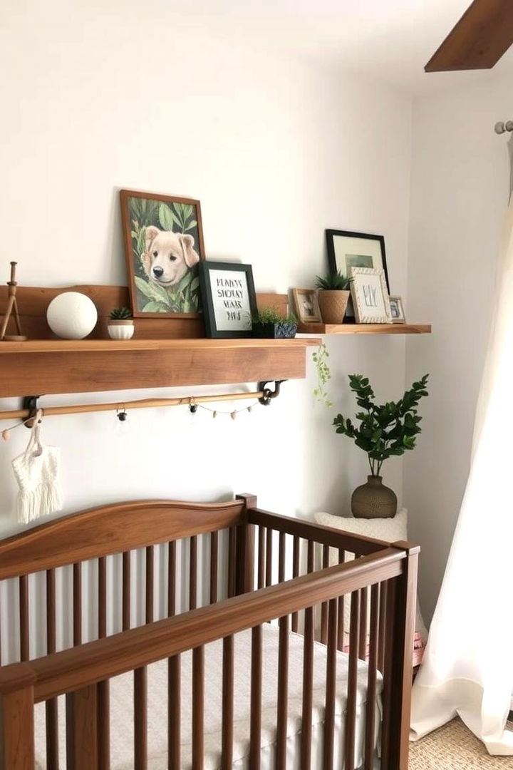 Reclaimed Wood Accents - 22 Green Nursery Ideas