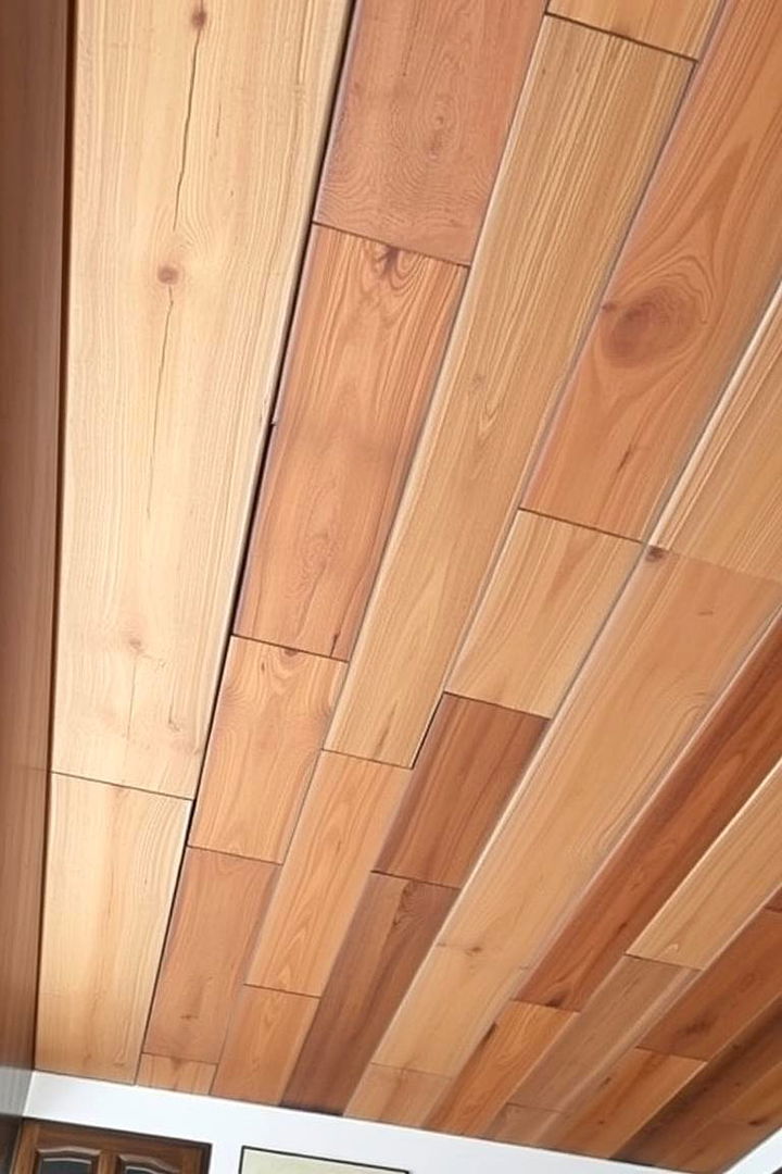 Reclaimed Wood Accents - 22 Kitchen Ceiling Ideas