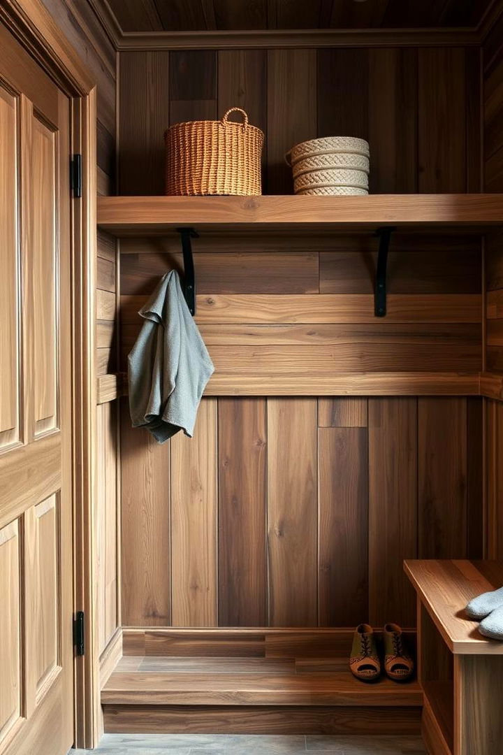 Reclaimed Wood Accents - 22 Mud Room Ideas