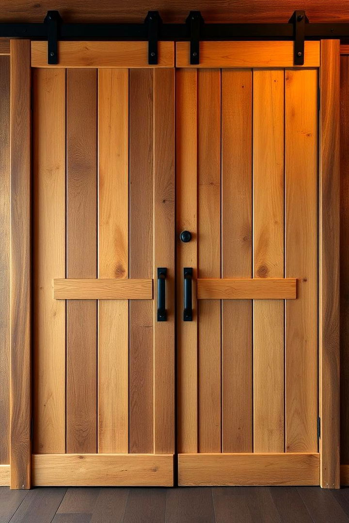 Reclaimed Wood Barn Door Elegance - 22 Bathroom Barn Door Ideas