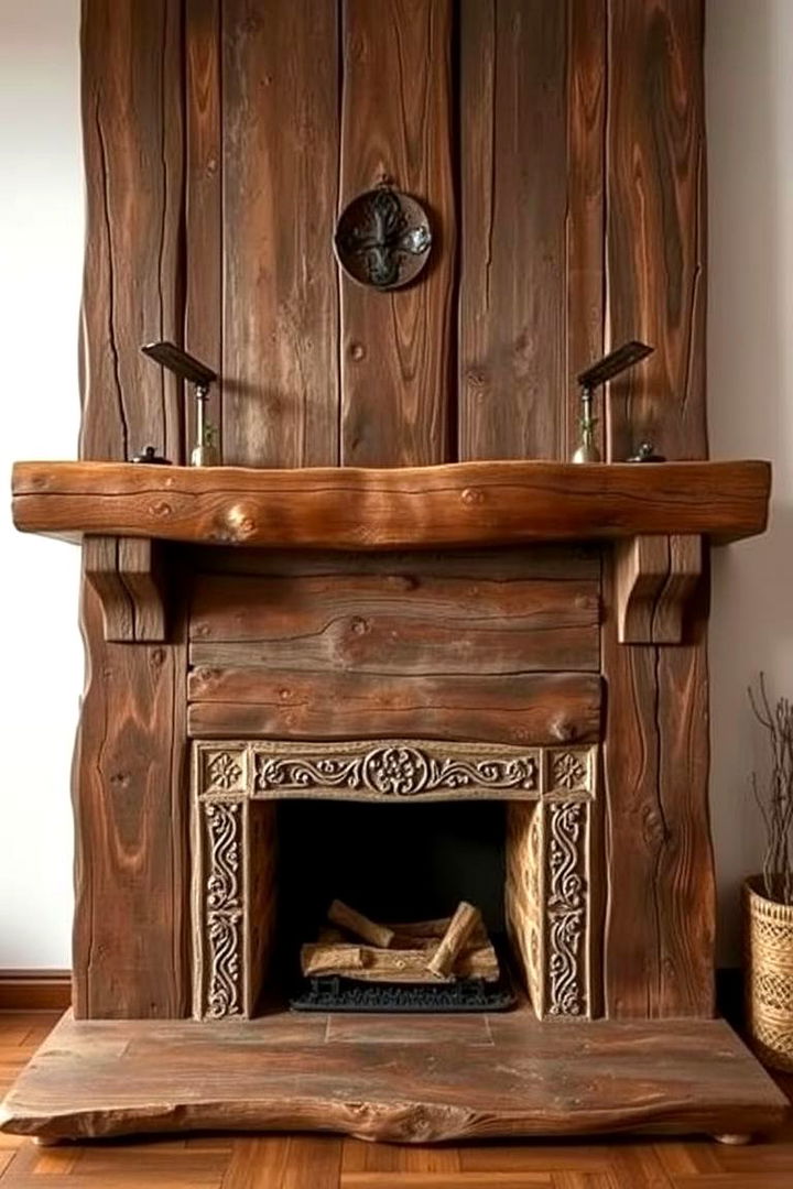 Reclaimed Wood Designs - 22 Rustic Fireplaces