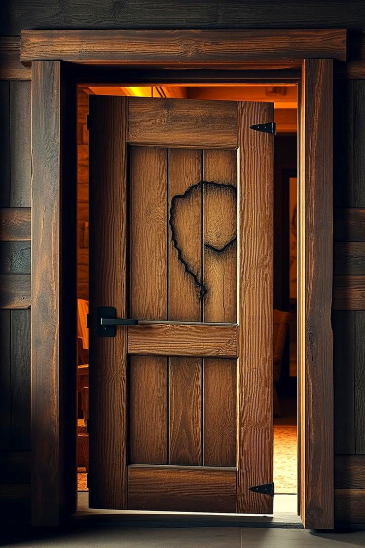 Reclaimed Wood Detailing - 22 Door Trim Ideas