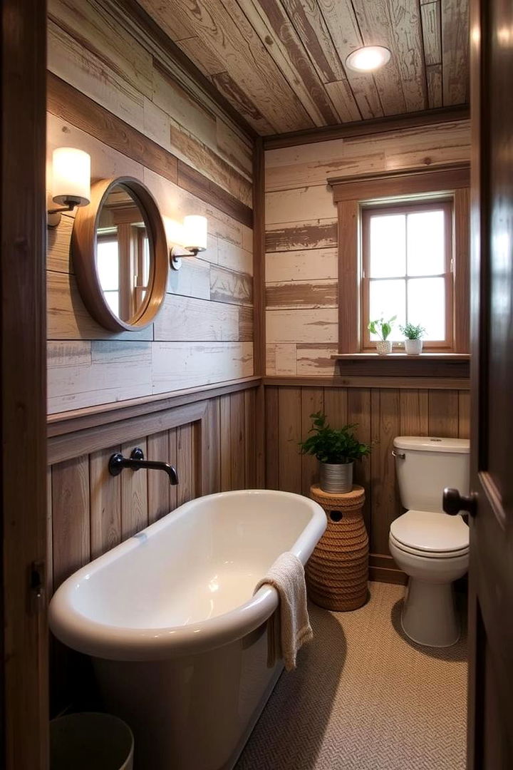 Reclaimed Wood Details - 22 Western Bathroom Ideas