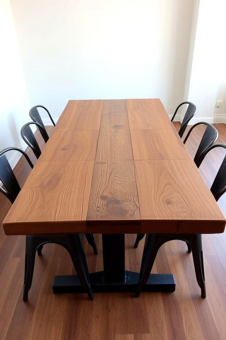 Reclaimed Wood Dining Tables - 22 Industrial Dining Room Ideas