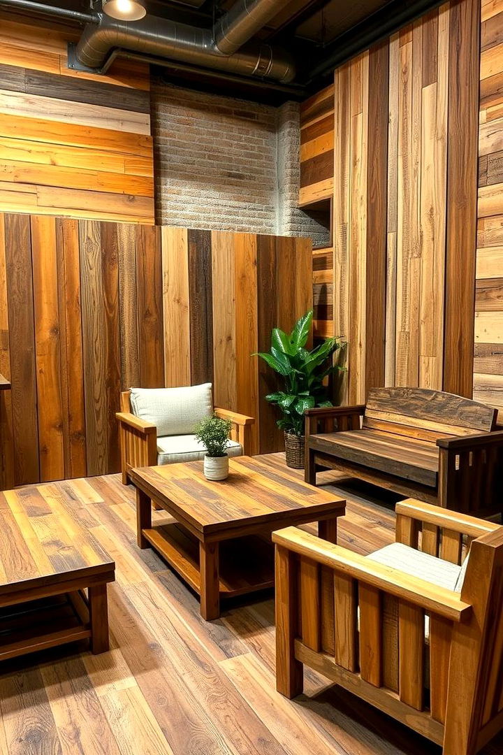Reclaimed Wood Elements - 22 Industrial Decor Ideas