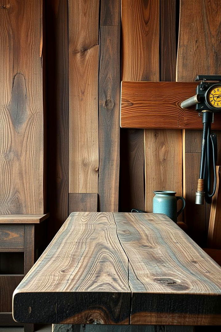 Reclaimed Wood Elements - 22 Rustic Barndominium Interior Design Ideas