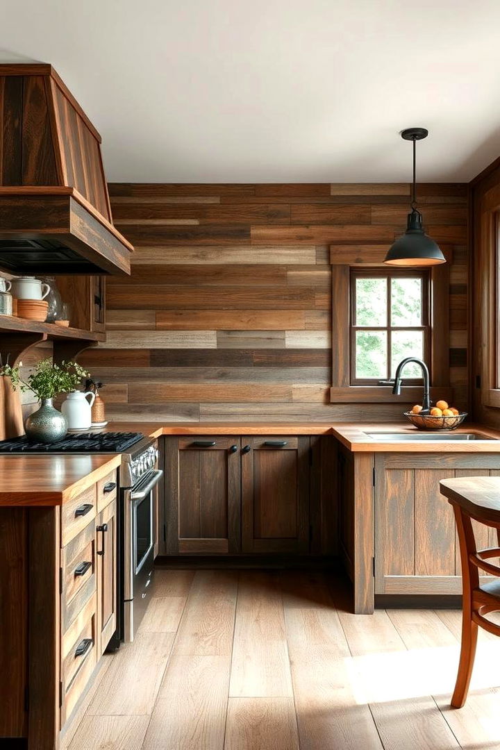 Reclaimed Wood Elements for Sustainability - 22 Craftsman Kitchen Ideas