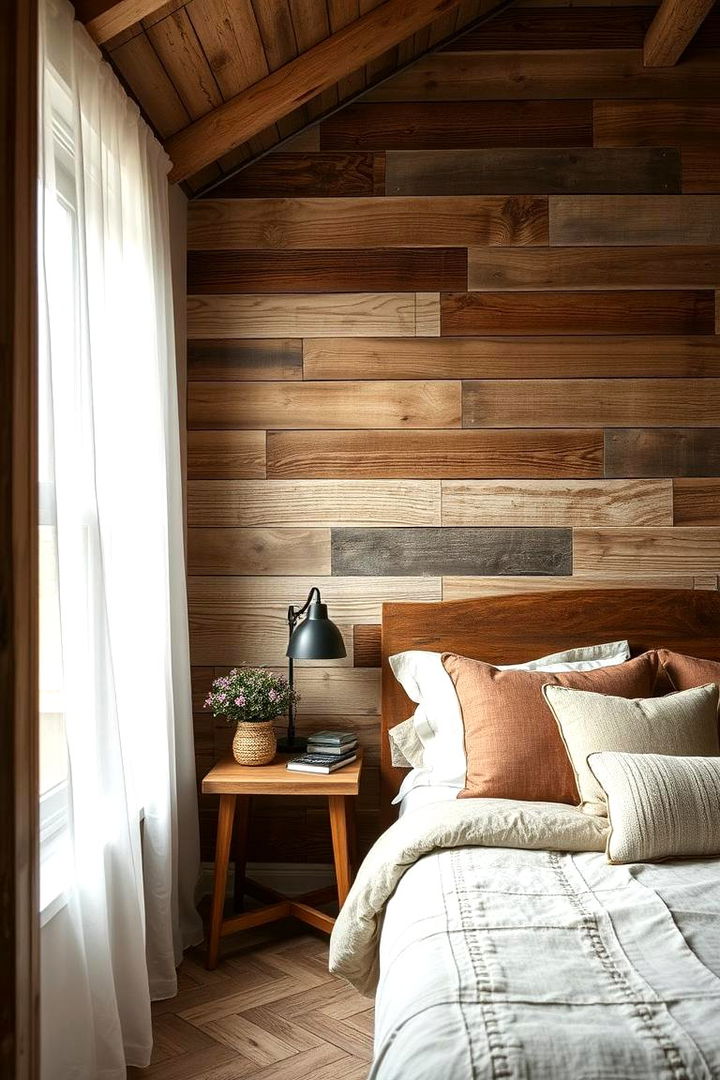 Reclaimed Wood Features - 22 No Headboard Ideas