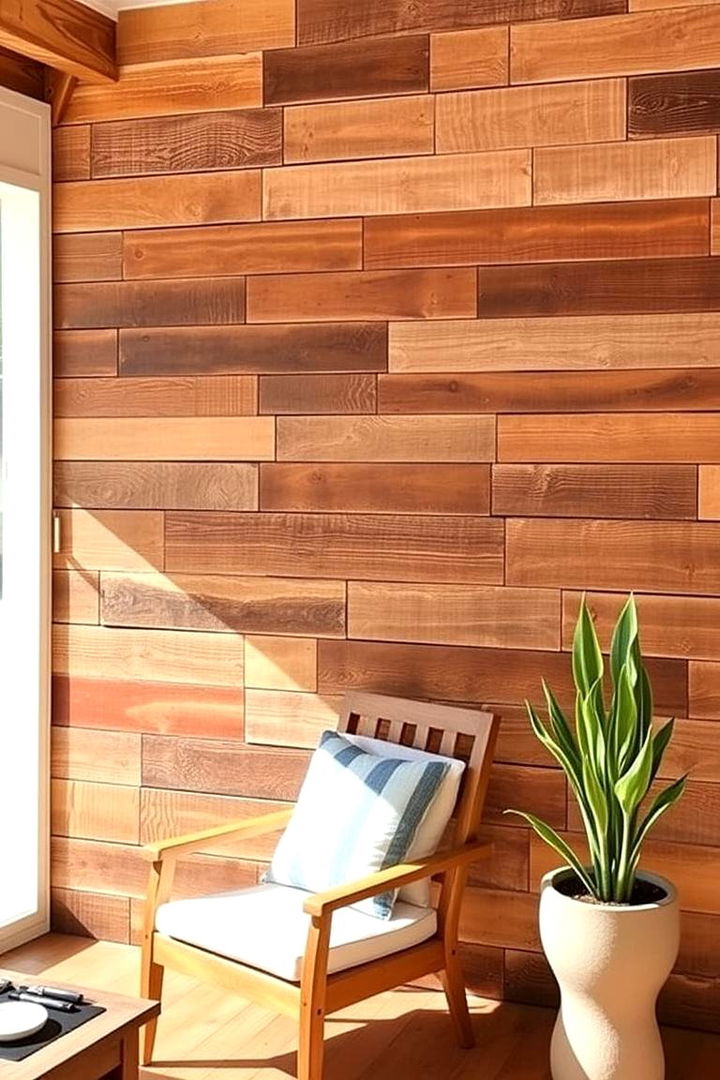 Reclaimed Wood Features - 22 Patio Wall Ideas