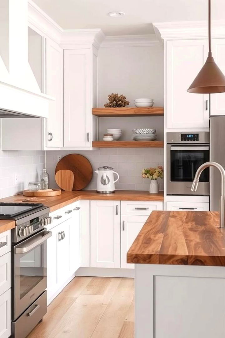 Reclaimed Wood Features - 22 Rustic White Kitchen Ideas