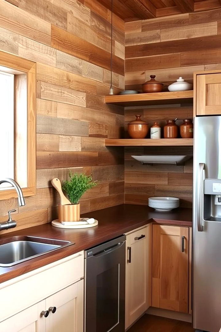 Reclaimed Wood Features - 22 Cozy Kitchen Ideas
