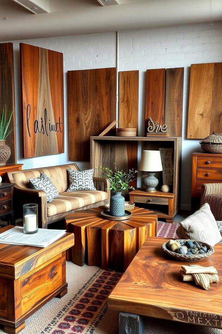 Reclaimed Wood Furniture - 22 Farmhouse Decor Ideas