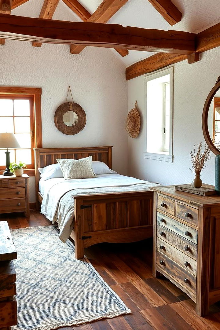 Reclaimed Wood Furniture Design - 22 Green Bedroom Ideas