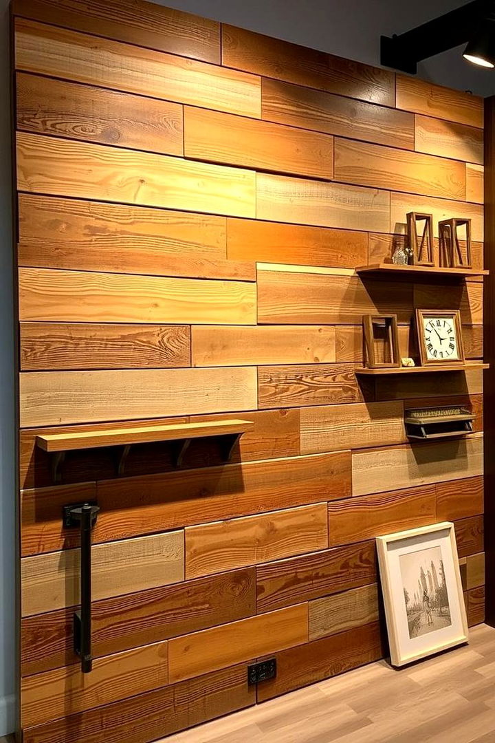 Reclaimed Wood Gun Display Wall - 22 Gun Wall Ideas
