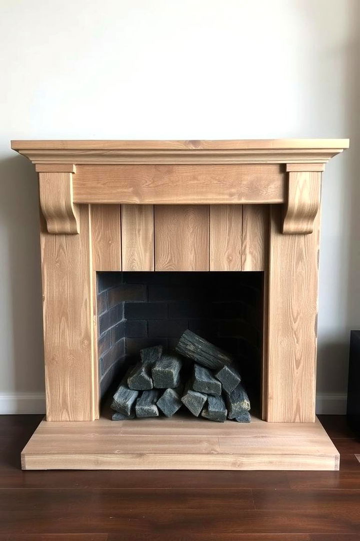 Reclaimed Wood Inspired Design - 22 Faux Fireplace Ideas