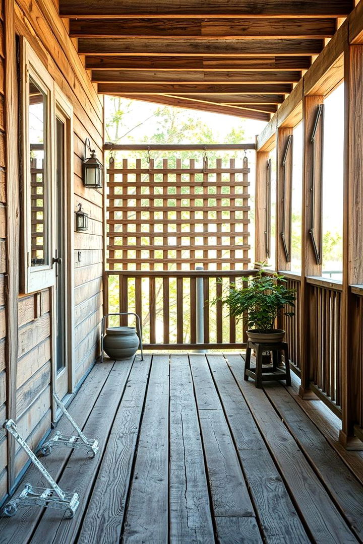 Reclaimed Wood Lattice - 22 Deck Lattice Ideas