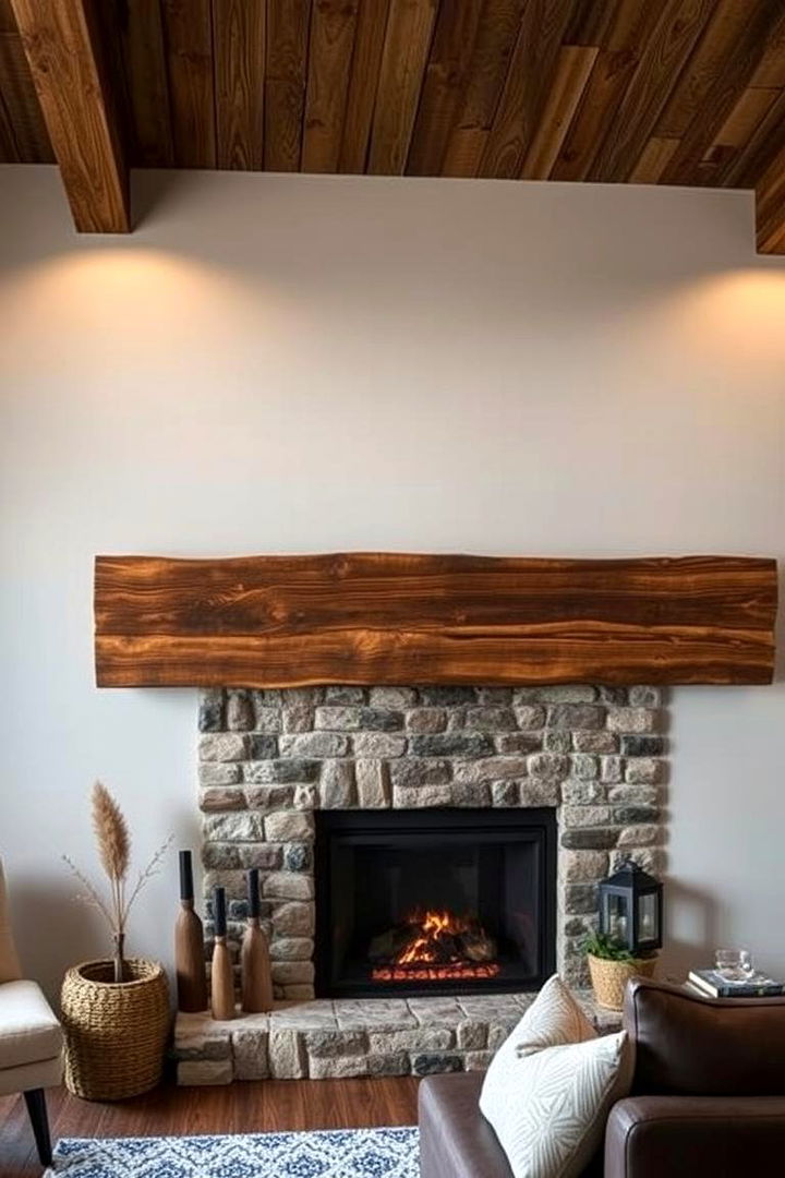 Reclaimed Wood Mantels - 22 Green Fireplace Ideas