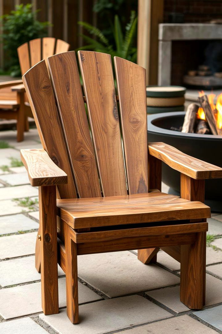 Reclaimed Wood Revival - 22 Fire Pit Chair Ideas