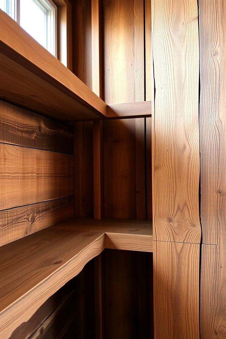 Reclaimed Wood Shelves - 22 Floating Shelves Ideas