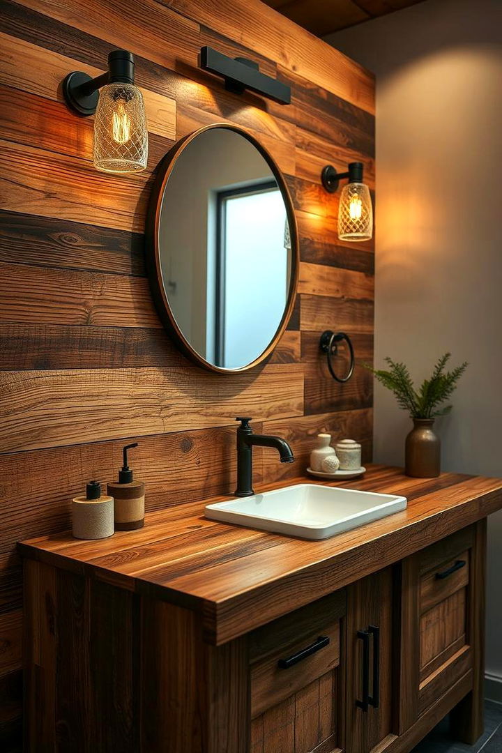 Reclaimed Wood Vanity - 22 Small Bathroom Vanity Ideas