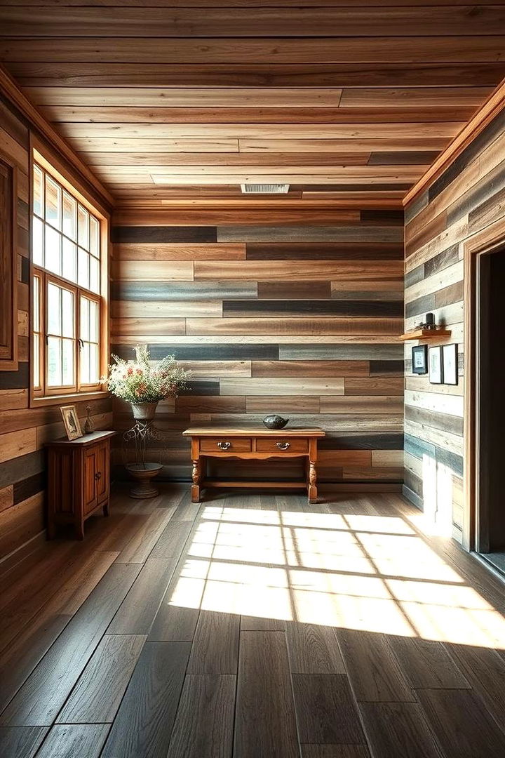 Reclaimed Wood Walls - 22 earthy bedroom ideas