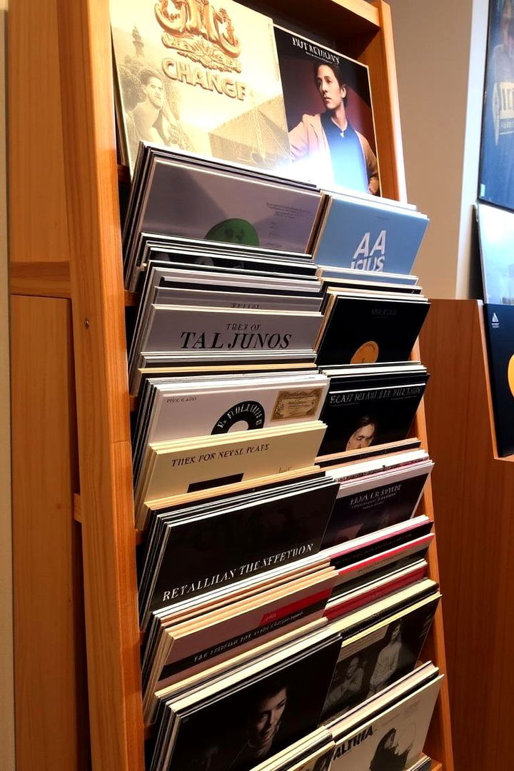 Record Ladder Displays - 22 Vinyl Record Storage Ideas