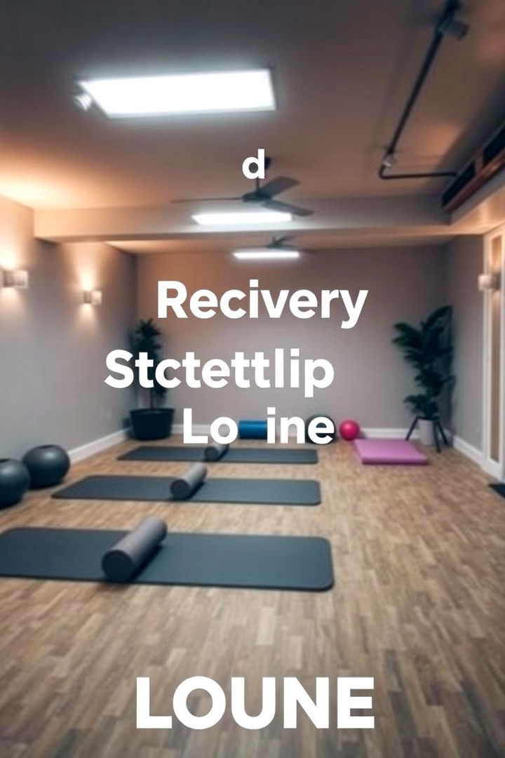 Recovery and Stretch Lounge - 22 Basement Gym Ideas