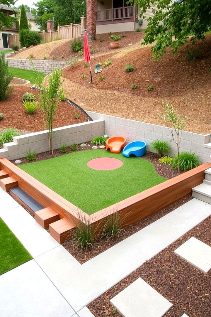 Recreational Nooks for Family Fun - 22 Down Sloped Backyard Ideas