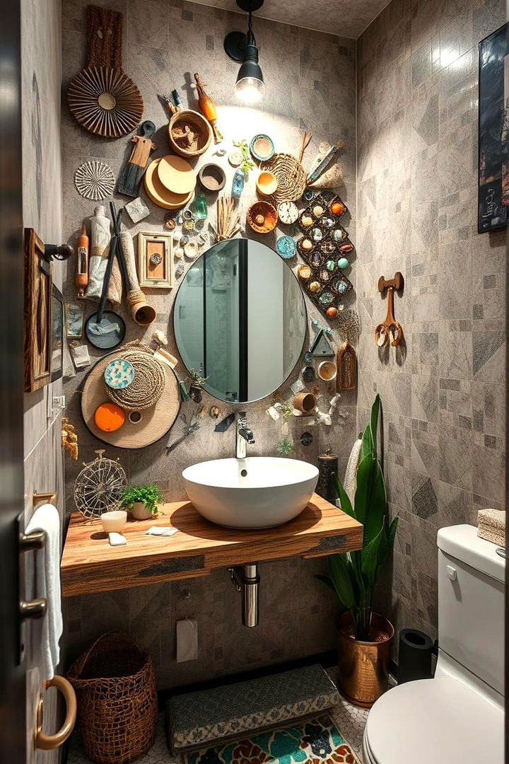 Recycled Art Installations - 22 Earthy Bathroom Ideas