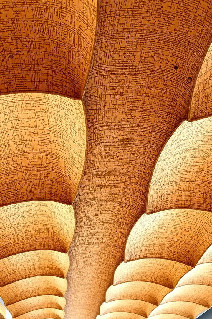 Recycled Cork Ceilings - 22 Cheap Ceiling Ideas