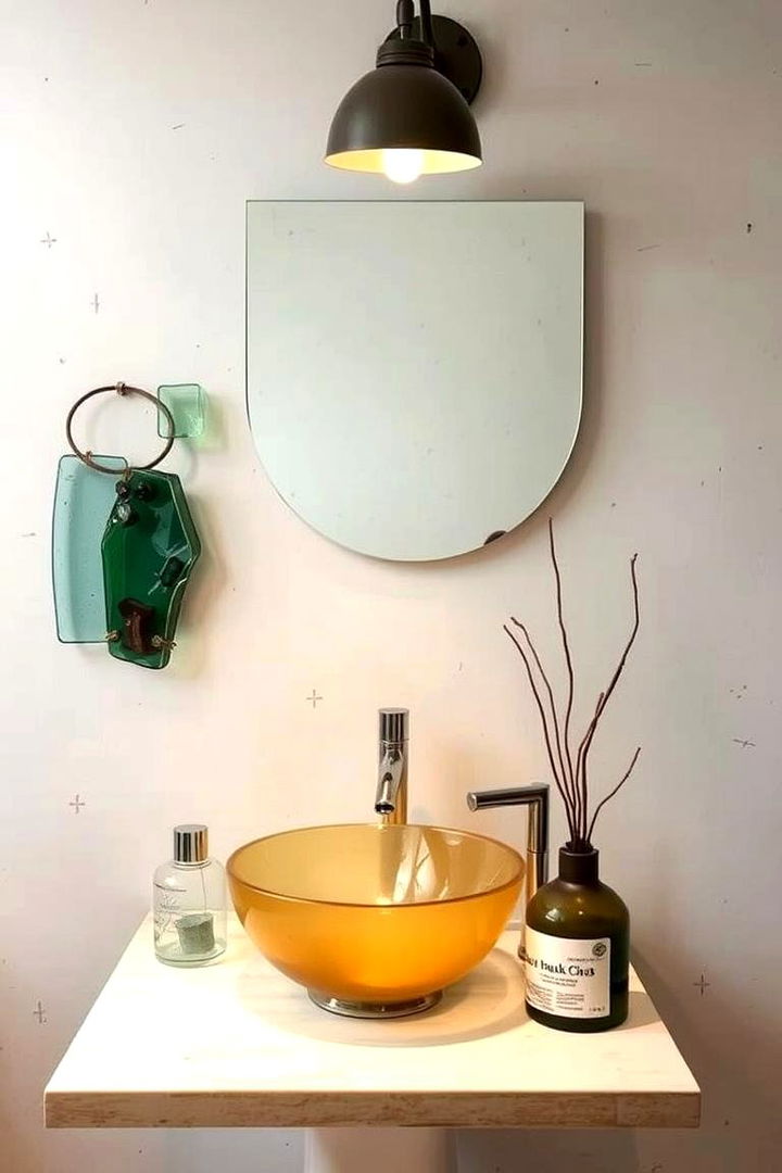 Recycled Material Accents - 22 Natural Bathroom Ideas