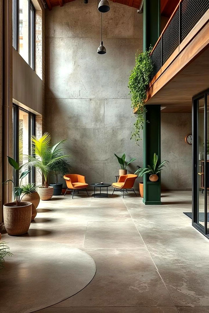 Recycled Material Concrete Floors - 22 Concrete Floor Ideas