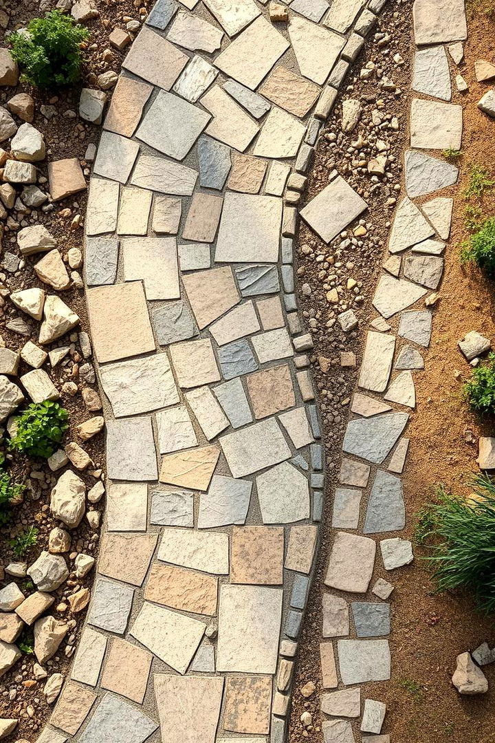 Recycled Material Sustainable Walkway - 22 Curved Walkway Ideas
