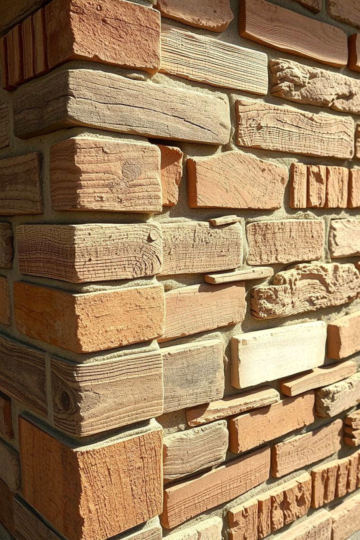 Recycled Materials Border Idea - 22 Low Maintenance Garden Border Ideas