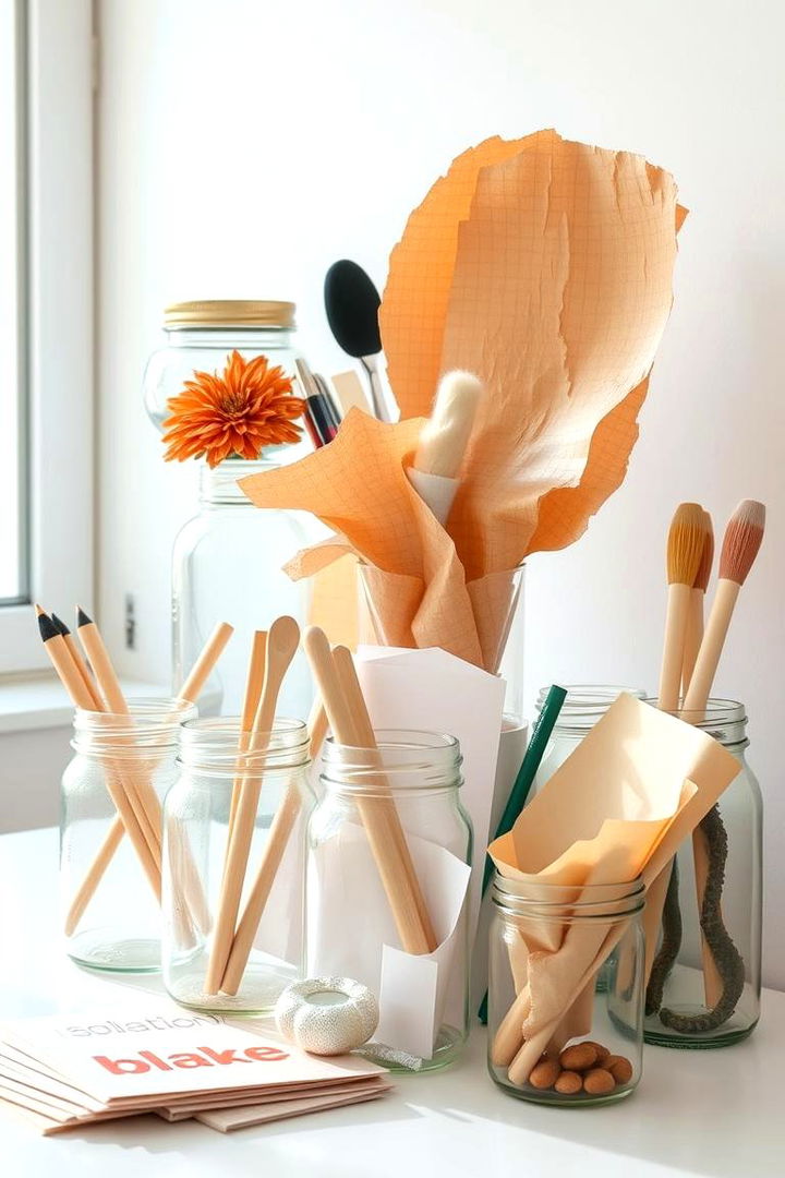 Recycled Materials for Office Supplies - 22 Budget Home Office Ideas