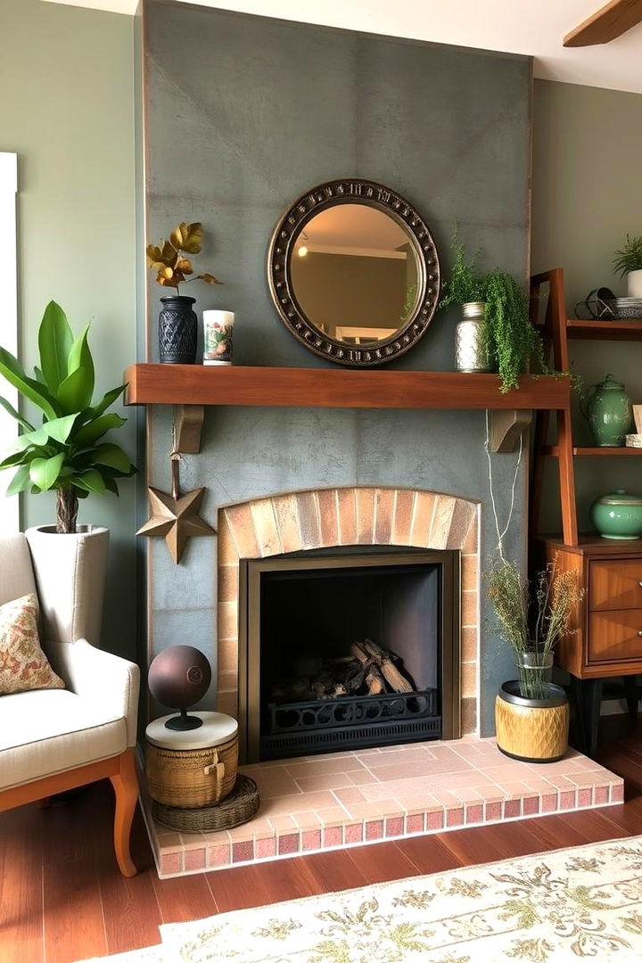 Recycled Metal Finishes - 22 Green Fireplace Ideas