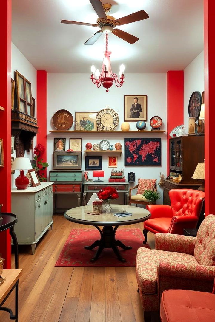 Red Vintage Accents - 22 Red Boy Room Ideas