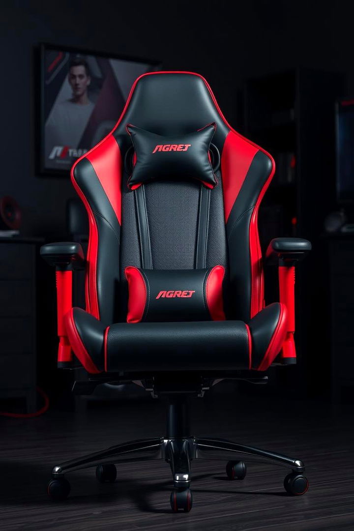 Red and Black Gaming Chair Fusion - 22 Red and Black Gaming Setup Ideas