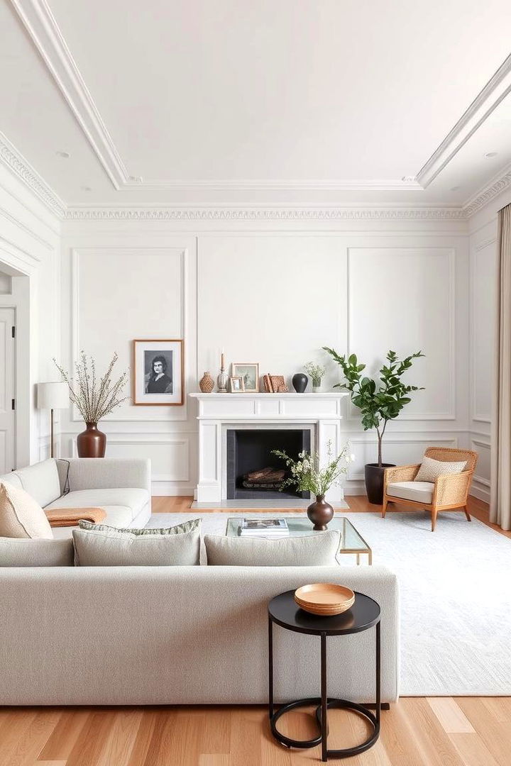 Refined Minimalist Details - 22 Transitional Living Room Ideas