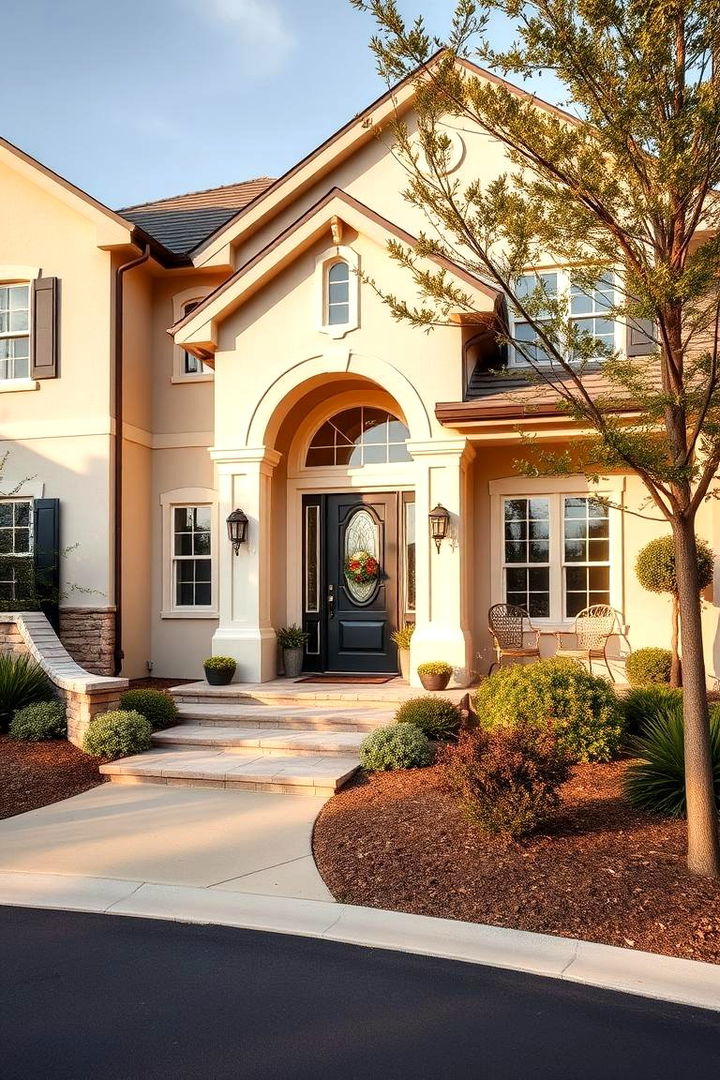 Refined Oatmeal Radiance - 22 Off-white Paint Colors for Home Exteriors