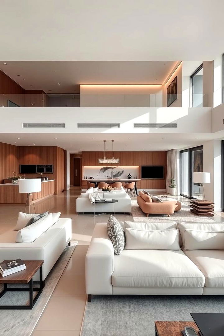 Refined Open Plan Layouts - 22 Mansion Living Room Ideas