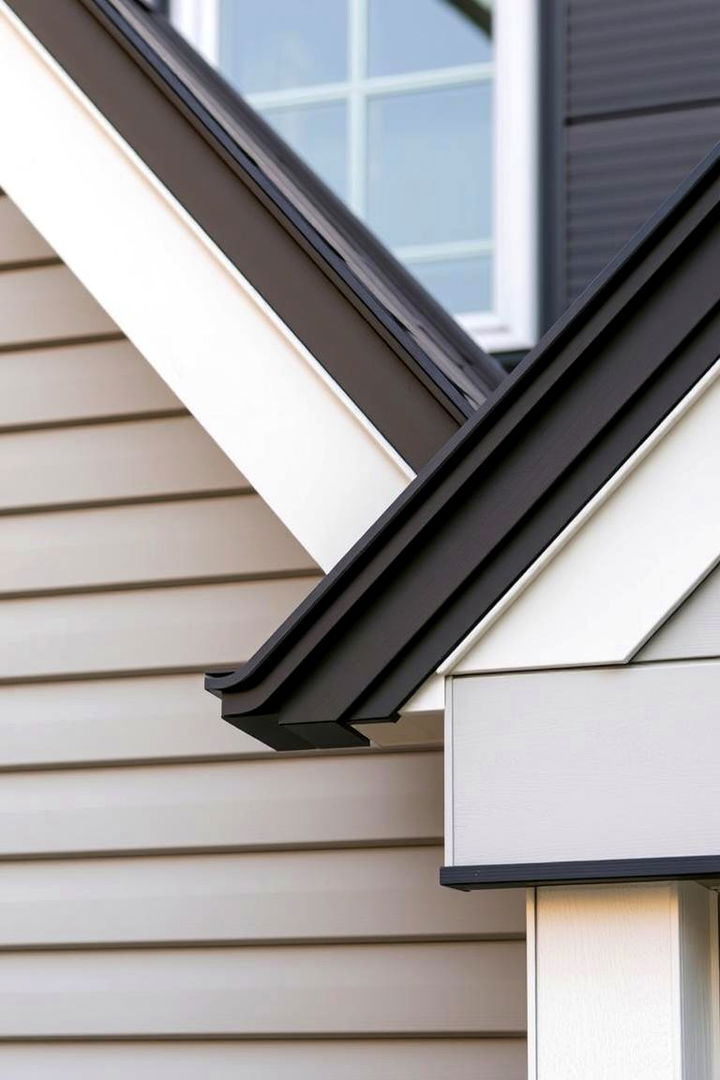 Refined Trim Accents - 22 Grey House With Black Trim