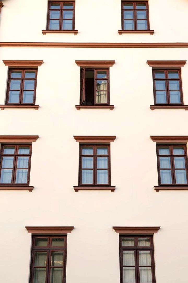 Refined Window Framing - 22 Cream and Brown House Exterior Ideas