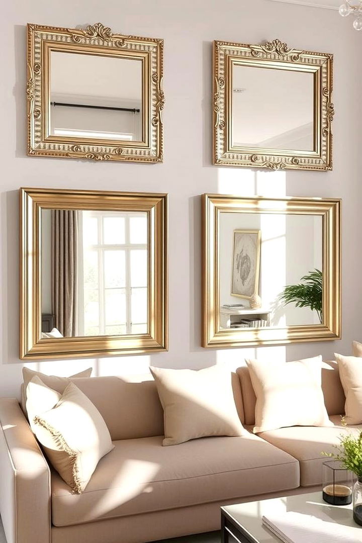 Reflective Accent Mirrors - 22 Housewarming Decoration Ideas