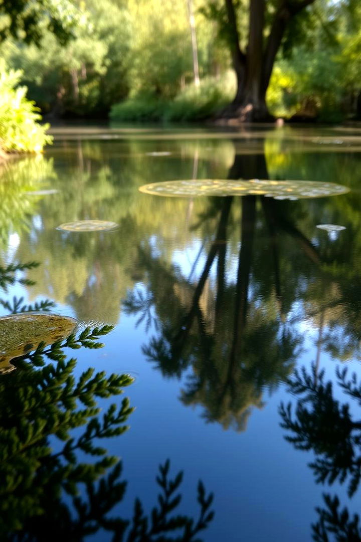 Reflective Calm Pond - 22 Backyard Pond Ideas