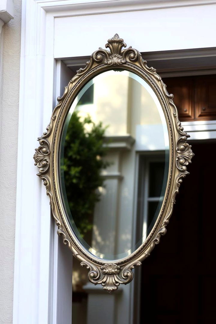 Reflective Door Mirrors - 22 Front Door Decor Ideas