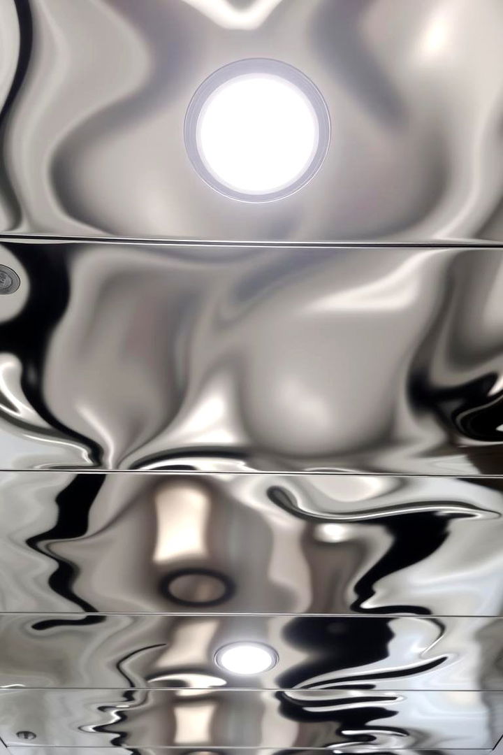 Reflective Metal Finishes - 22 Man Cave Ceiling Ideas