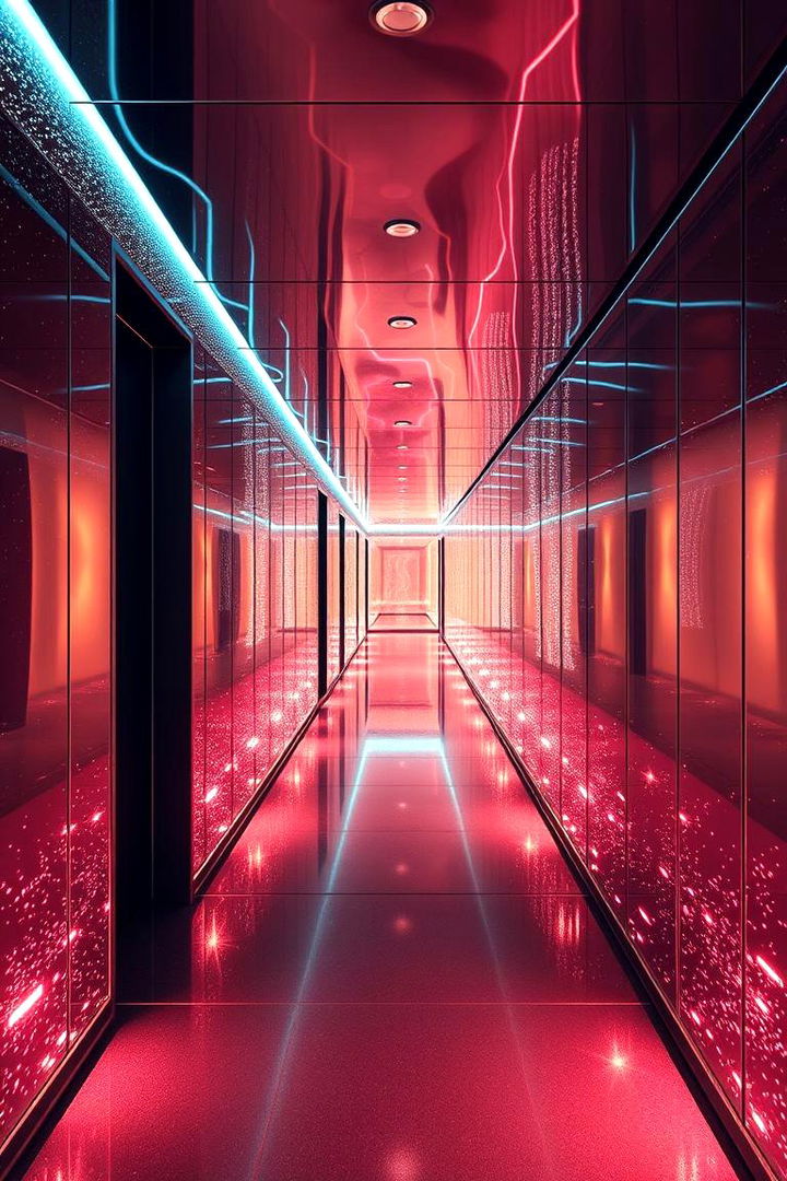 Reflective Metallic Surfaces - 22 Dark Hallway Ideas