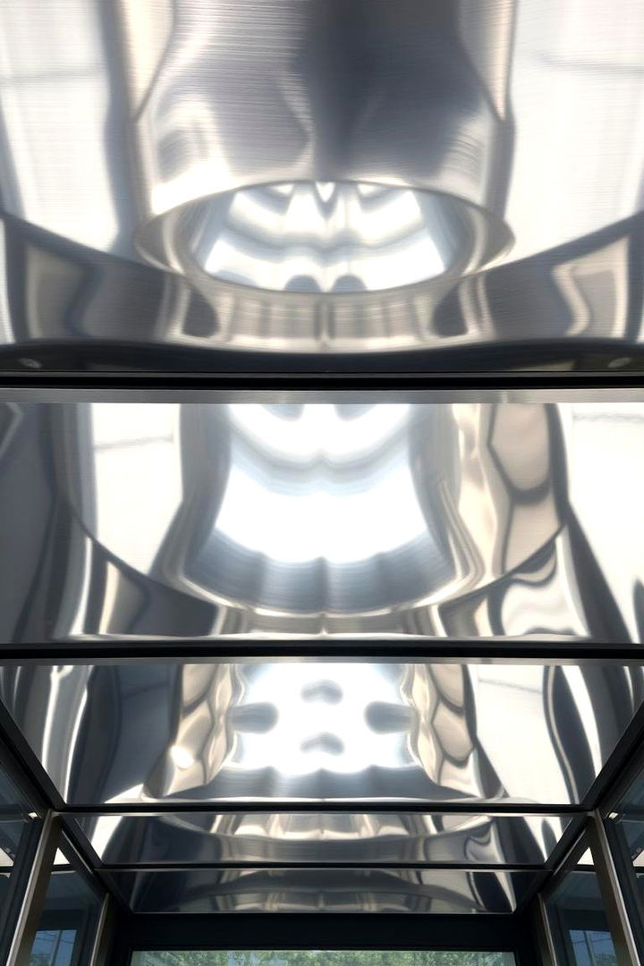 Reflective Metallic Tray Ceiling - 22 tray ceiling ideas